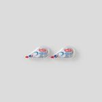 Tipp-Ex Bic Pocket Mini Pocket-Mouse Correction Tapes, with 6M-Long of Extra Tear-Resistant Plastic Tape, Pack of 2, White