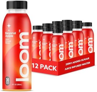 Beyond Apple Juice Drinks by Loom, Low Sugar Juice, Real Fruit, No Added Sugar, 30 Calories, Non-GMO, Vegan, Gluten Free, 12 oz bottles, 12 pack