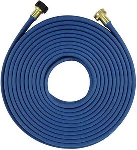 H2O WORKS Garden Flat Soaker Hose 1/2 in x 50ft,More Water Leakage, Heavy Duty Metal Hose Connector Ends, Perfect Delivery of Water,Garden Flower Bed and Vegetable Patch,Landscaping, Savings 80% Water