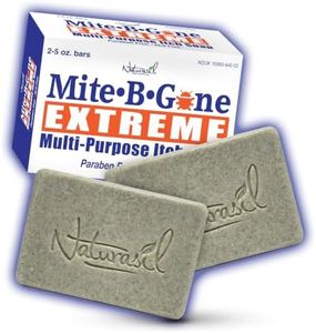 Mite-B-Gone Extreme Multi-Purpose Itch Soap 5oz (2-Pack) | Homeopathic Sulfur 1X HPUS & Thuja 6X | Supports Relief for Persistent Itching & Irritated Skin | Dead Sea Mud Lavender & Chamomile