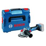 Bosch Professional BITURBO GWX 18V-15 SC Cordless Angle Grinder (125 mm disc Diameter, with connectivity Module, Adjustable Speed Levels, X-Lock Holder, in L-BOXX)