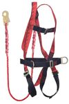 Karam Full Body Safety Harness (Class P) for Fall Arrest & Work Positioning | Lanyard & Scaffolding Hook | Construction Harness & Fall Protection | Adjustable Straps | PN17(PN204)(PP)(000_121)(2.0M)