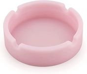 Silicone Heat Resistant Ash Tray - Unbreakable & Washable Ashtray for Outdoor, Restaurant, Indoor and More (Pink)