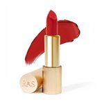 RAS Luxury Oils Lumiere Satin Matte Lipstick | 8-Hr long stay Creamy Matte, Non-Drying, Lightweight & Pigmented | Natural infusion of Argan & Avocado | Vegan, Cruelty-Free (Riviera Red)