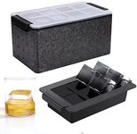 Timok Clear Ice Cube Maker - 2 Inch Clear Ice Cube Tray Make 8 Large Square Ice Cube Molds for Cocktail, Whiskey & Bourbon Drinks, Gifts for Men