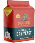 One in a Mill Instant Dry Yeast | 1.1 LB (Pack Of 1) [IMPROVED] Fast Acting Self Rising Yeast for Baking Bread, Cake, Pizza Dough Crust | Kosher | Quick Rapid Rise Leavening Agent for Pastries