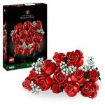 LEGO Icons Bouquet of Roses, Artificial Flowers Set for Adults, Botanical Collection, Home Décor Accessories, Valentine’s Day Treat, Gifts for Women, Men, Her or Him, Relaxing Activities 10328