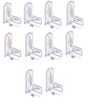 Brain Freezer Baby Proofing Corner Guards I Pre-Taped Corner Protectors I Child Safety Edge Guards I and Soft PVC Transparent Furniture and Sharp Proofing L Shape Protector (10 Pieces)