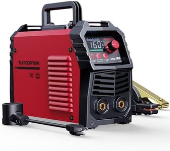 ARCCAPTAIN 110V/220V Stick Welder, [Large LED Display] 160Amp ARC Welding Machine with Synergic Control, IGBT Inverter Portable MMA Welder Machine with Lift Tig Hot Start, Arc force and Anti-Stick