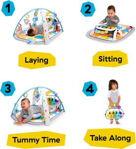Baby Einstein 4-in-1 Play Gym – Multi-Mode Activity Mat for Infants
