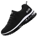 MEHOTO Mens Air Running Sneakers, Men Sport Fitness Gym Jogging Walking Lightweight Shoes, Color Blackwhite, Size 8