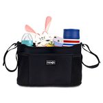 COSMOS Stroller Organizer Diaper Bag Stroller Accessories Pack with Drink Holders and Zipped Pockets for Baby Stroller, Car, Shopping Cart. Fits All Major Strollers.