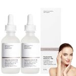 Hyaluronic Acid 2% + B5,Skincare Serum,Hyaluronic Acid For Face Hydrated,Hyaluronic Acid Serum for Face to Plump and Smooth Skin,Face Serum for Women & Men,Skin Care 2PCS (2)