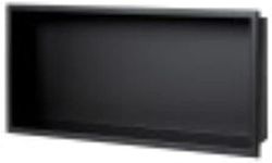 ALFI brand ABNC2412-BLA Shower Niche, Black Matte