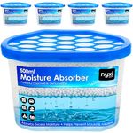 Nyxi Dehumidifier Set of 12 X Interior 500 ml Each Unit - Ideal to Stop Damp & Condensation - for Wardrobe, Home, Kitchen, Garage, Bedroom, Caravan, Office, Basement etc