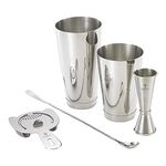 Barfly M37101 Cocktail Set, 4-Piece Basics, Stainless