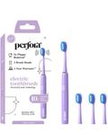 Perfora Electric Toothbrush|1 Year Warranty|Electric Brush, Electric Toothbrush For Kids, Men & Women, 2 Modes, Aaa Powered, 90 Days Battery Life, 002 (Lilac Lavender), 6 count