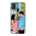 CLEOK Back Cover for Samsung Galaxy M21 | Polycarbonate Hard Case | Personalised, Customised, Own Photo, Design, Text, Name, Date Editing with Color & Font Picker Feature