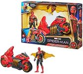 Marvel - Spiderman - Jet Web Cycle and 6" Spider-Man - Motorbike and Detachable Action Figure with Wings - Inspired by Spider-Man: No Way Home - Toys for Kids - Boys and Girls - F1110 - Ages 4+