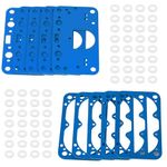 8-2000QFT Carburetor Rebuild Gasket Kit-Fuel Bowl Gasket Kit Replacement Fits for Holley, Street Avenger, QFT, Proform, FST, and HP Carburetor Jet Kit Series 8-2000 M2300 4150