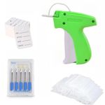 Clothing Tag Gun, Label Gun with 5 Replacement Needles + 1000 Tag Barb + 50 Price Labels, Brand Labels, Price Tags, Suitable for Various Clothing and Hat Label Sewing Guns