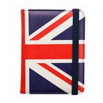 MOIRENTO Union Jack Passport Cover and Travel Document Wallet Card Holder with RFID Blocking Protection England UK