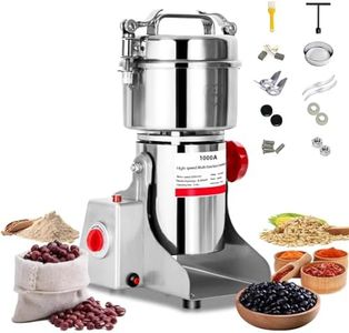 1000g Grain Mill Grinder Electric, Commercial Spice Grinder High-speed 2800W Swing Type Upgraded Stainless Steel Grinding Machine for Kitchen Wheat Grinder for Making Flour, Mill Grinder,Grain Grinder
