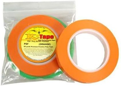 Custom Shop 1/2" Fine Line Tape Fineline Masking Tape Polytape Orange 1/2" X 60 Yard Roll