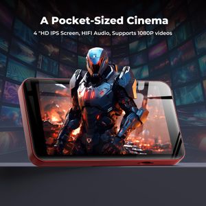 innioasis 160GB MP3 Player – Red High-Capacity Portable Music Player