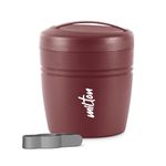 Milton Polar Ice Storage Pail with Tong, 1.4 litres, Burgundy | PU Insulated | BPA Free | Food Grade | Ice Storage Bucket