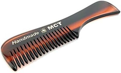 G.B.S MCT Handmade Fine-Toothed Beard Mustache Comb, Saw-Cut and Hand Polished