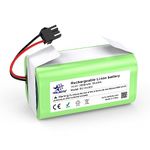 melasta 14.4V 3500mAh Replacement Battery for Eufy RoboVac 11 11S 11S MAX 30 30C 30C Max, 15C 15C MAX 12 15T 35C, Ecovacs Deebot N79S N79 DN622, Conga 990 950 1090, Shark RV700 RV720 RV750 RV755