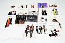 African American Expressions - All Occasion Boxed Cards Assortment #11 Sister Friends (Box of 18 cards, 5" x 7") AOAB-740