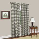 Buffalo Check Panel Window Curtain - 42 Inch Width, 84 Inch Length - Sage & Ivory Plaid - Light Filtering Farmhouse Country Drapes for Bedroom Living & Dining Room by Achim Home Decor