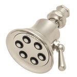 Speakman S-2254-BN-E2 Retro Anystream Adjustable 2.0 GPM Solid Brass Shower Head, Brushed Nickel