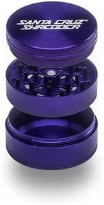 Santa Cruz Shredder Metal Herb Grinder Knurled Top for Stronger Grip 3-Piece Large 2.7" (Purple)
