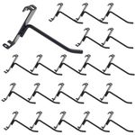 itechpanda 20 PCS Hooks 4 Inch, Display Hooks for Grid Wall, Hooks for Grid Wall Panel, Black