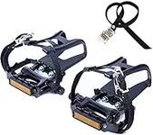YBEKI Bike Pedals with Clips and St
