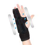 joingood Pinky Finger Splint,Boxer Fracture Splint,Metacarpal Splint For 4th or 5th Finger,Finger Splint For Broken Finger,Trigger Finger,Arthritis And Tendonitis,Fits For Left&Right Hand(Mesh,S/M)