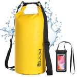 KYG Waterproof Dry Bags,5L/10L/20L for Kayaking/Boating/Canoeing/Fishing/Rafting/Swimming/Camping/Snowboarding