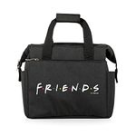 PICNIC TIME Friends On The Go Lunch Bag, Soft Cooler Lunch Box, Insulated Lunch Bag, (Warner Bro Friends - Black)