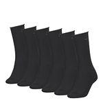 Calvin Klein Women's CLSSC Sock, Black, ONE Size (Pack of 6)