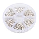 LUTER 1000pcs Open Jump Rings, Metal O-Ring Plated Round Ring Connectors, Silver for Choker Necklace Bracelet Chain, DIY Making Jewelry Supplies Findings And Repair (4mm 5mm 6mm 7mm 8mm 10mm)