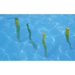 Fitfix® Underwater Slalom Poles 150 cm Laminated Yellow Strips with Ballast & Foam Seaweed Effect Set of 8 ps Versatile Durable Easy Setup for Exciting Aquatic Workouts Training Recreational Play