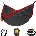 Wise Owl Outfitters Camping Hammock - Single or Double Sized Indoor & Outdoor Hammocks w/ Storage Bag - Backpacking and Travel Accessories