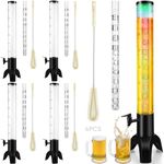 KK KMKGOKO Mimosa Tower, 100oz/3L Mimosa Tower Dispenser with Ice Tube and LED Light, Tabletop Beer Dispenser (4pcs)