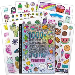 Fashion Angels 1000+ Ridiculously Cute Stickers for Kids - Fun Craft Stickers for Scrapbooks, Planners, Gifts and Rewards, 40-Page Sticker Book for Kids Ages 6+ and Up