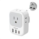TESSAN US to UK Type G Plug Adapter