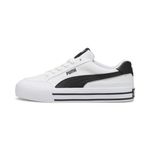 PUMA Men's Court Classic Vulc Sneaker, White/Black, 10