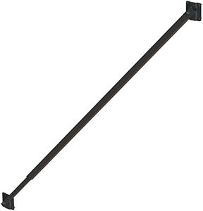 Black Steel Adjustable Gate Brace Kit For Vinyl and Wood | Includes Fasteners | NW6132-BK